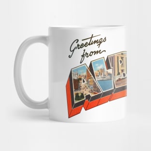 Greetings from Albany New York Mug